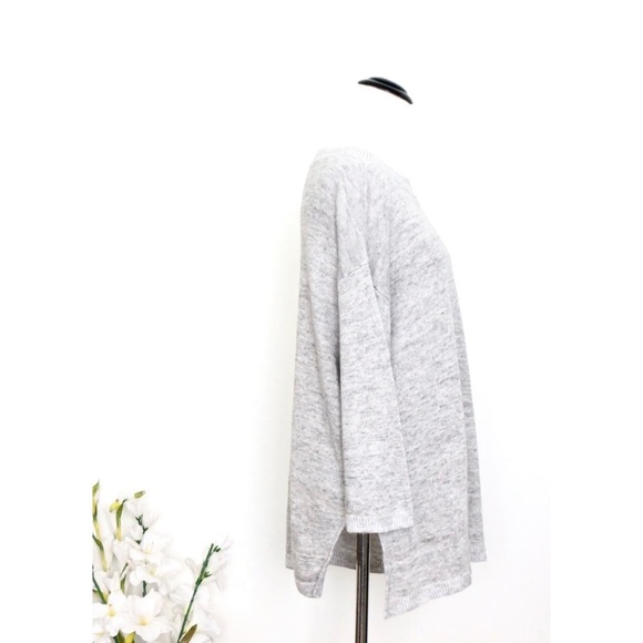 Eileen Fisher 100% Organic Linen Oversized Sweater Gray SZ XS - Picture 5 of 7